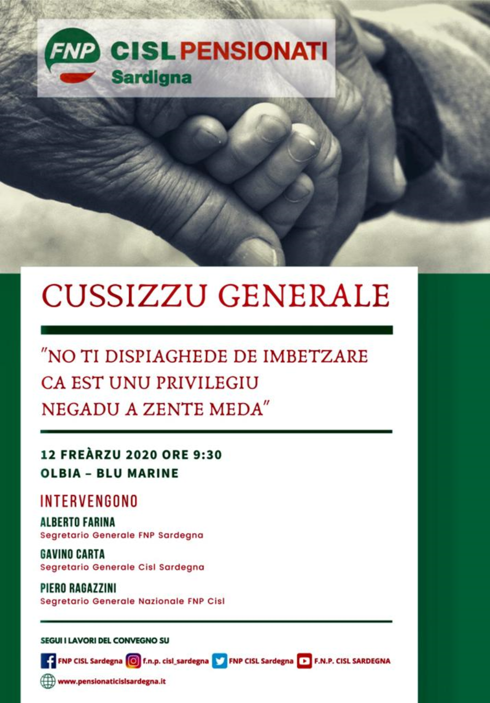 CONSIGLIO GENERALE FNP CISL SARDEGNA