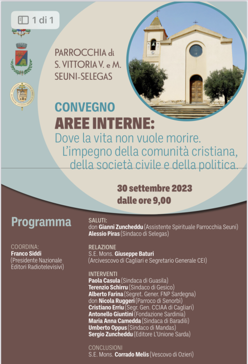 La FNP CISL al Convegno dell’arci diocesi di Cagliari